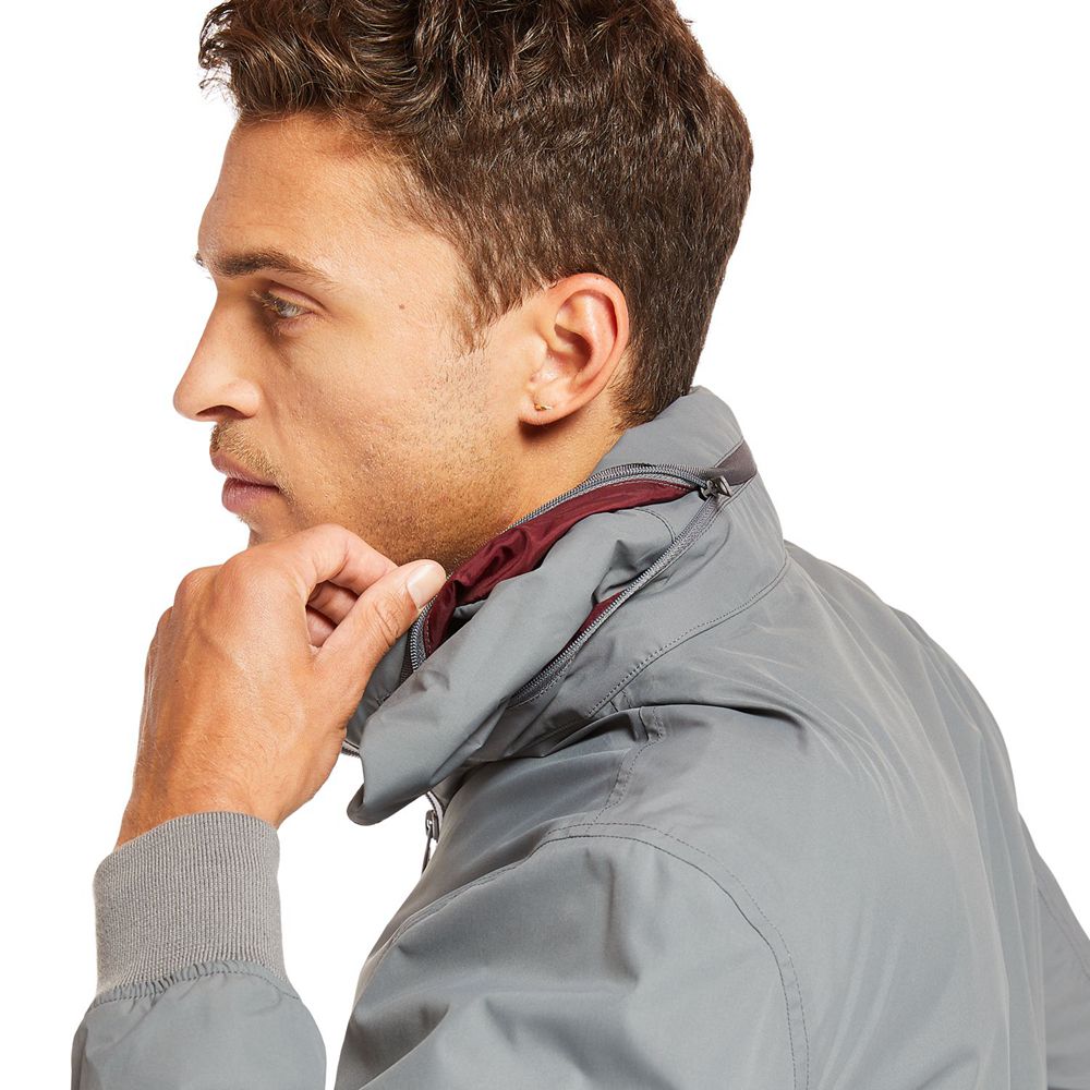 Timberland Mens Jackets Kearsarge Sailor Bomber - Grey - India DJ1782530